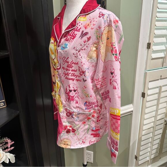 Dolly Parton Quote Print Pajama Set Size Small and Medium NWOT - Picture 5 of 11